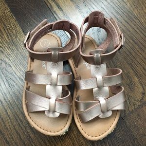 Gold, Gladiator Sandals - Toddler